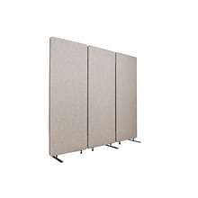 Luxor Reclaim Room Divider, Misty Gray, 3/Pk (RCLM7266ZMG)