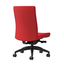 Union & Scale Workplace2.0™ Task Chair Upholstered, Armless, Ruby Fabric, Synchro Tilt Seat Slide (5