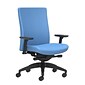 Union & Scale Workplace2.0™ Task Chair Upholstered 2D, Adjustable Arms, Lagoon Vinyl Synchro Tilt Seat Slide (54237)