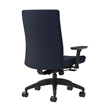 Union & Scale Workplace2.0™ Task Chair Upholstered 2D, Adjustable Arms, Navy Fabric, Synchro Tilt (5