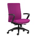 Union & Scale Workplace2.0™ Task Chair Upholstered, Fixed Arms, Amethyst Fabric, Synchro Tilt (54148