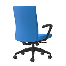Union & Scale Workplace2.0™ Task Chair Upholstered, Fixed Arms, Cobalt Fabric, Synchro Tilt (54151)