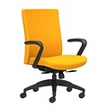 Union & Scale Workplace2.0™ Task Chair Upholstered, Fixed Arms, Goldenrod Fabric, Synchro Tilt (5415