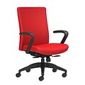 Union & Scale Workplace2.0™ Task Chair Upholstered, Fixed Arms, Ruby Fabric, Synchro Tilt (54158)