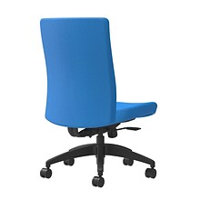 Union & Scale Workplace2.0™ Task Chair Upholstered, Armless, Cobalt Fabric, Synchro Tilt (54162)