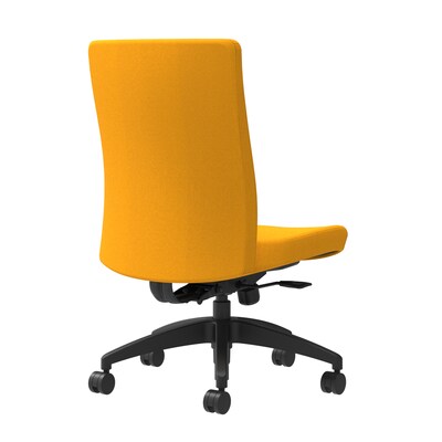 Union & Scale Workplace2.0™ Task Chair Upholstered, Armless, Goldenrod Fabric, Synchro Tilt (54163)