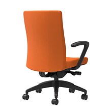 Union & Scale Workplace2.0™ Task Chair Upholstered, Fixed Arms, Apricot Fabric, Synchro Tilt Seat Sl