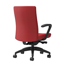 Union & Scale Workplace2.0™ Task Chair Upholstered, Fixed Arms, Cherry Fabric, Synchro Tilt Seat Sli