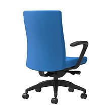 Union & Scale Workplace2.0™ Task Chair Upholstered, Fixed Arms, Cobalt Fabric, Synchro Tilt Seat Sli