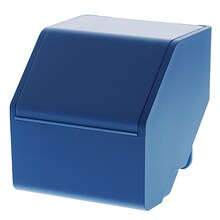 Bostitch Konnect™ Plastic Short Storage Bin, Removable Lid & Dividers, 3.4 W, Blue (KT-CUP-BLUE)