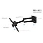 Mount-It! Articulating Full Motion TV Wall Mount for 32" to 52" TVs (MI-411L)