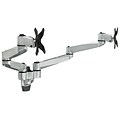 Mount-It! Modular Dual Adjustable Monitor Arms, Up to 24 Monitors, Gray/Silver (MI-43114)