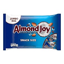 Almond Joy Snack Size Milk Chocolate Candy Bar, 20.1 oz., 2/Pack (246-00348)