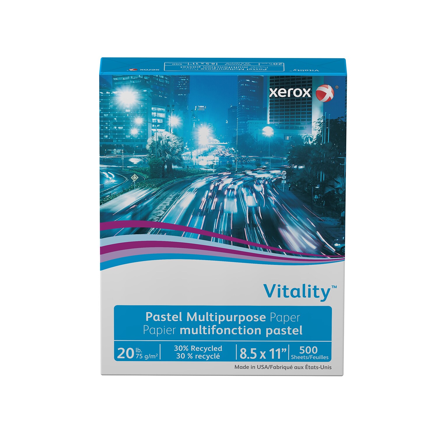 Xerox® Vitality® 8.5 x 11, Multipurpose Paper, 20 lbs., Pink, 500/Ream (3R11052)