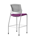 Union & Scale Workplace2.0™ Bistro Height Stool Fog Mesh, Armless, Amethyst Fabric (54255)