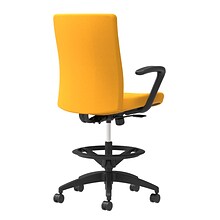 Union & Scale Workplace2.0™ Stool Upholstered, Fixed Arms, Goldenrod Fabric, Limited Synchro Tilt (5