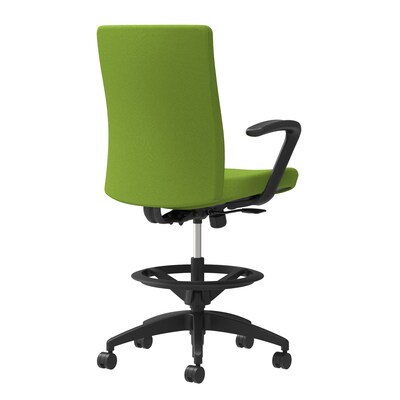 Union & Scale Workplace2.0™ Stool Upholstered, Fixed Arms, Pear Fabric, Limited Synchro Tilt (54219)