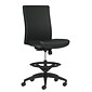 Union & Scale Workplace2.0™ Stool Upholstered, Armless, Black Vinyl Limited Synchro Tilt (54233)