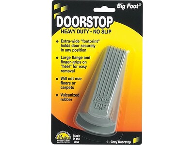 Master Big Foot Vulcanized Rubber Stop, Gray (00941)