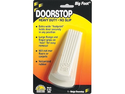 Master Big Foot Vulcanized Rubber Stop, Beige, Each (00900)