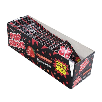 Pop Rocks Strawberry Hard Candy, 0.33 oz., 24 Pieces (209-00231)
