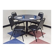 Regency Cain Breakroom Table, 42D x 42W, Gray (TB42RNDGY)
