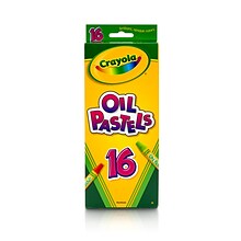 Crayola Oil Pastels, Assorted Colors, 16/Box (52-4616)