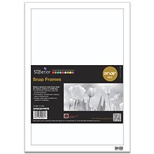 Seco Snap Frame Poster Holder, 24 x 36, White Aluminum (SN2436)