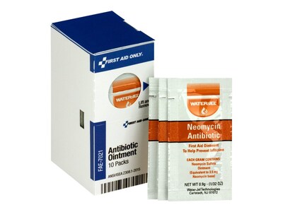 SmartCompliance First Aid Only Antibiotic Ointment Refill Packets, 0.03 oz., 10/Box (FAE-7021)