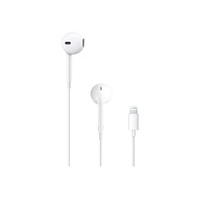 Apple EarPods with Lightning Connector Headphones, White (MMTN2AM/A)