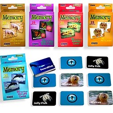 Stages Learning Photographic Animal Memory Matching Games, Set of 5 (SLM977)
