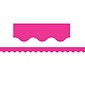 Teacher Created Resources Boarder Trim, 35' x 2-3/16", Scalloped , Hot Pink, 6/Pack (TCR5582)