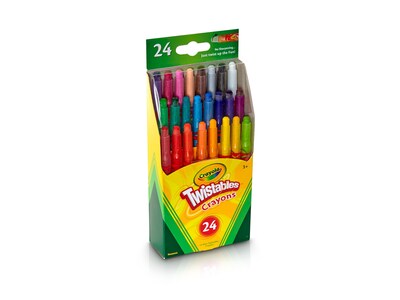 Crayola Mini Twistables Crayons, 24/Box (52-9724)