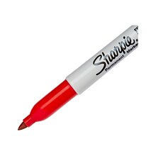 Sharpie Permanent Marker, Fine Tip, Red (30002)