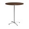 Union & Scale Workplace2.0™ Multipurpose 36 Round Shaker Cherry Laminate Bistro Height Silver Base