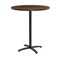 Union & Scale Workplace2.0™ Multipurpose 36 Round Shaker Cherry Laminate Bistro Height Black Base T
