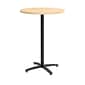 Union & Scale™ Workplace2.0™ Multipurpose 30" Round Natural Maple Laminate Bistro Height Black Base Table (54819)