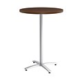 Union & Scale Workplace2.0™ Multipurpose 30 Round Shaker Cherry Laminate Bistro Height Silver Base
