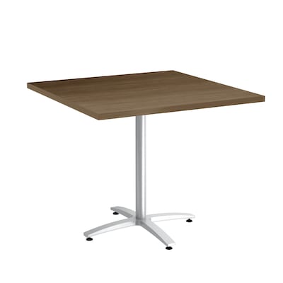Union & Scale™ Workplace2.0™ Multipurpose 36 Square Pinnacle Laminate Seated Height Silver Base Tab
