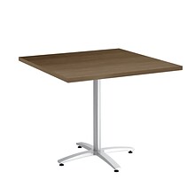 Union & Scale™ Workplace2.0™ Multipurpose 36 Square Pinnacle Laminate Seated Height Silver Base Tab