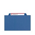 Smead Pressboard File Folder, 1/3-Cut Tab, 1 Expansion, Letter Size, Dark Blue, 25/Box (21541)