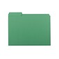 Smead Interior File Folder, 1/3-Cut Tab, Letter Size, Green, 100/Box (10247)