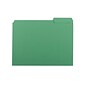 Smead Interior File Folder, 1/3-Cut Tab, Letter Size, Green, 100/Box (10247)