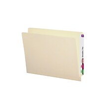 Smead End Tab File Folder, Shelf-Master Reinforced Straight-Cut Tab, Letter Size, Manila, 50/Box (24