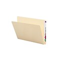 Smead Heavy Duty End Tab File Folder, Straight-Cut Extended Tab, Letter Size, Manila, 100/Box (24250