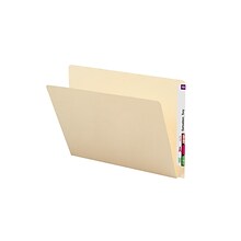 Smead Heavy Duty End Tab File Folder, Straight-Cut Extended Tab, Letter Size, Manila, 100/Box (24250