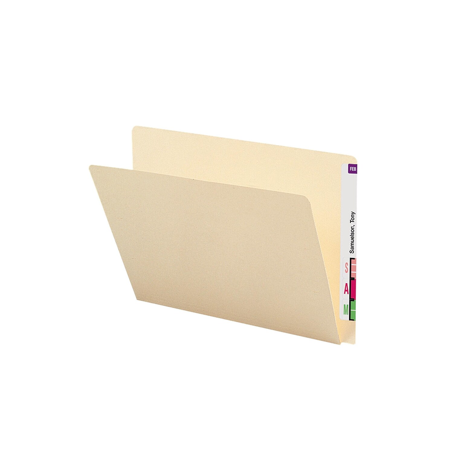 Smead Heavy Duty End Tab File Folder, Straight-Cut Extended Tab, Letter Size, Manila, 100/Box (24250)