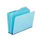 Pendaflex® Heavy Duty Letter 1/3 Cut Recycled File Folder w/1" Expansion, Blue, 25/Pack