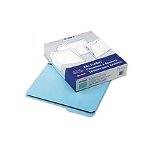 Pendaflex® Heavy Duty Letter 1/3 Cut Recycled File Folder w/1 Expansion, Blue, 25/Pack