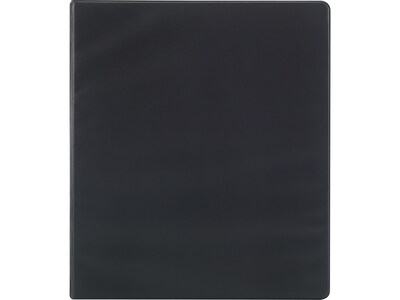 Staples Simply Light-Use 1 3-Ring Non-View Binder, Black (26645)